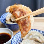 Pork, shrimp and chives dumplings - the perfect bite of crispy, juicy, yumminess!